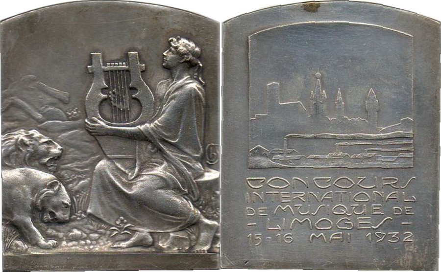 Médaille Ancienne - Concours De Limoges 1875 - Bronze